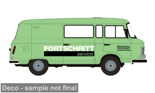 Diecast model cars Barkas B 1000 minibus Halbbus 1980 Fortschritt Service 1/87 Brekina