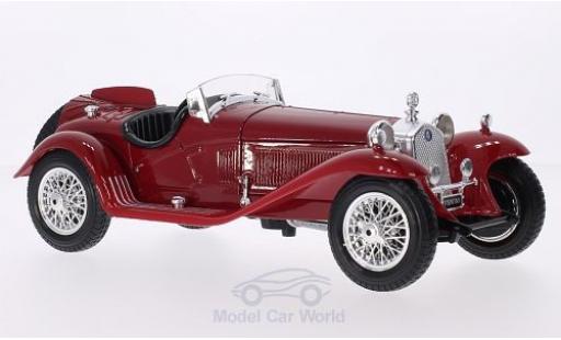 Diecast model cars Alfa Romeo 8C spider 2300 Touring red RHD without Vitrine 1/18 Burago