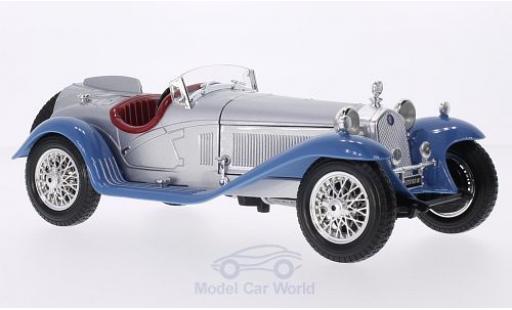 Diecast model cars Alfa Romeo 8C spider 2300 Touring grey/blue RHD 1932 without Vitrine 1/18 Burago