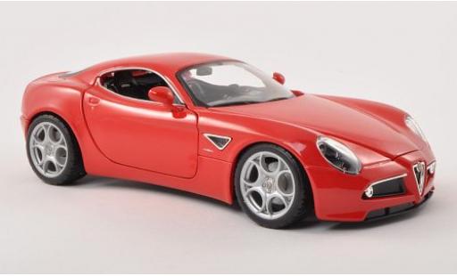 Diecast model cars Alfa Romeo 8C competizione red 2007 1/18 Burago