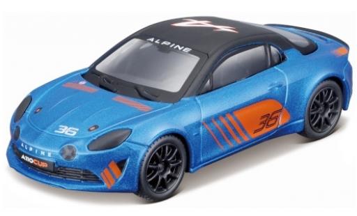 Diecast model cars Alpine A110 cup metallic blue/matt-black No.36 2019 1/43 Burago