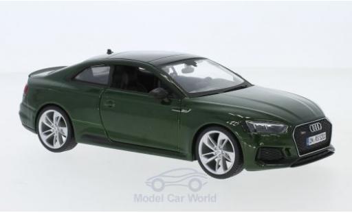 Diecast model cars Audi RS5 coupe RS 5 metallic green 2019 1/24 Burago