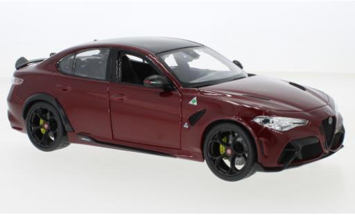 Diecast model cars Alfa Romeo Giulia veloce GTA metallise red 2020 1/18 Burago