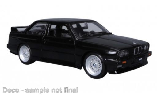 Diecast model cars Bmw M3 coupe Bburago (E30) black 1988 1/24 Burago