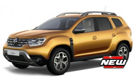 Diecast model cars Dacia Duster SUV orange 2021 1/43 Burago