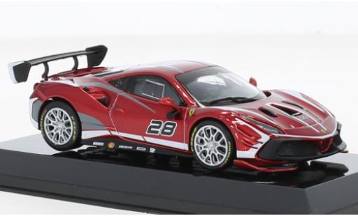 Diecast model cars Ferrari 488 Challenge Evo No.28 2020 1/43 Burago