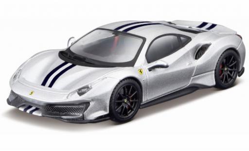Diecast model cars Ferrari 488 Pista d/blue 2018 1/43 Burago