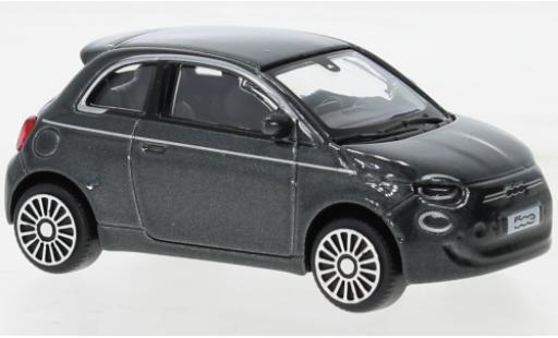 Diecast model cars Fiat 500 Elettrica e metallise grey 2021 1/43 Burago
