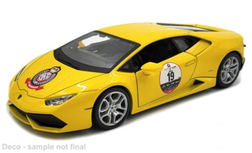 Diecast model cars Lamborghini Huracan Performante Bburago yellow Zoute Grand Prix 2019 1/24 Burago
