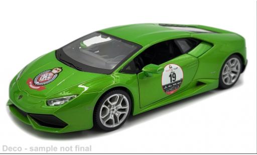 Diecast model cars Lamborghini Huracan Performante Bburago green Zoute Grand Prix 2019 1/24 Burago