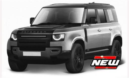 Diecast model cars Land Rover Defender 110 metallise grey 1/24 Burago