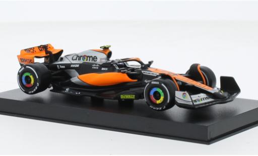 Diecast model cars McLaren F1 MCL60 Bburago No.4 Team formule 1 GP Grande-Bretagne 2023 1/43 Burago