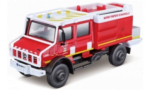 Diecast model cars Mercedes Unimog U300-U5023 U5000 Marins Fire brigade De Marseille 1/50 Burago
