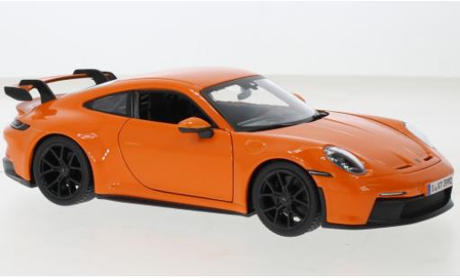 Diecast model cars Porsche 911 GT3 metallise orange 2021 1/24 Burago