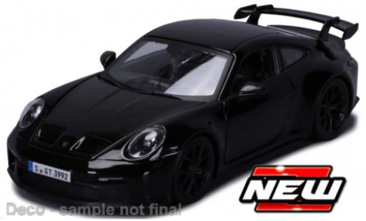 Diecast model cars Porsche 911 GT3 Bburago 911 black 2021 1/24 Burago