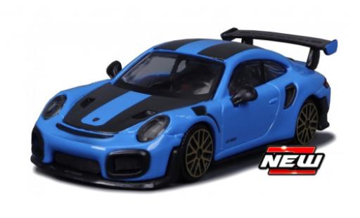 Diecast model cars Porsche 911 GT2 RS blue/black 1/43 Burago