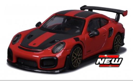 Diecast model cars Porsche 911 GT2 RS red/black 1/43 Burago