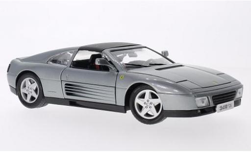 Diecast model cars Ferrari 348 TS metallic grey 1/18 Burago