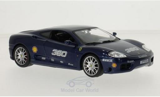 Diecast model cars Ferrari 360 Challenge metallic blue No. 1/24 Burago