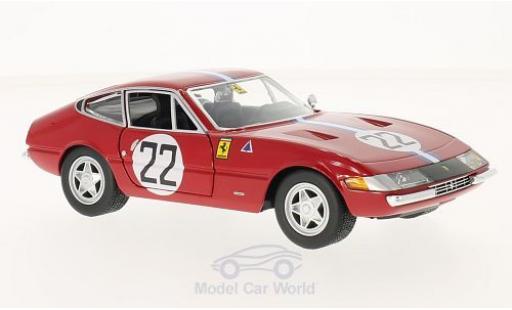 Diecast model cars Ferrari 365 GTB/4 GTB4 Competizione red No.22 1/24 Burago