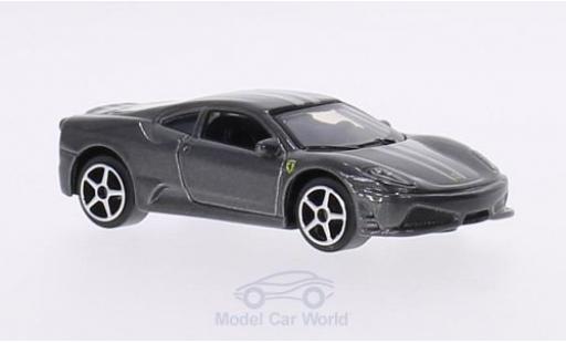 Diecast model cars Ferrari F430 Scuderia metallic grey 1/64 Burago