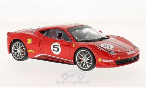 Diecast model cars Ferrari 458 Challenge red No.5 1/24 Burago