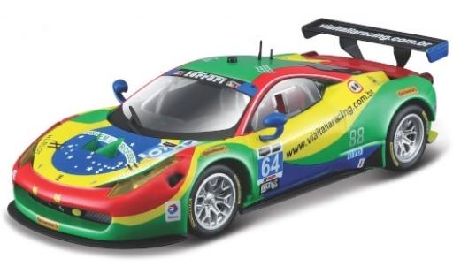 Diecast model cars Ferrari 458 Italia GT3 No.64 Via Racing 24h Daytona 2015 A.Bertolini/F.Longo/D.Serra/M.Gomes 1/43 Burago