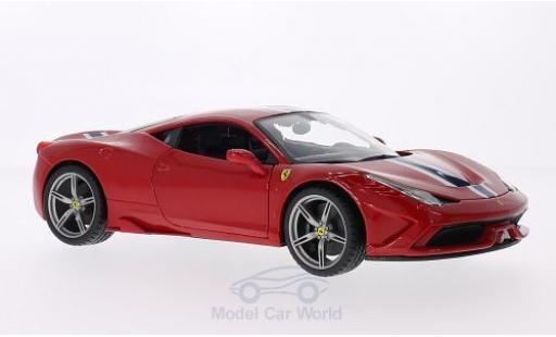 Diecast model cars Ferrari 458 Speciale red 1/18 Burago