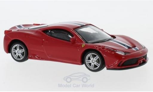 Diecast model cars Ferrari 458 Speciale red/white pull-back 1/43 Burago