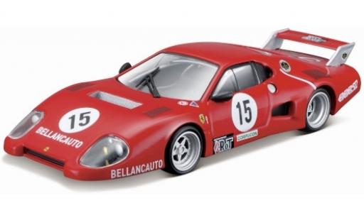 Diecast model cars Ferrari 512 course BB Series II No.15 Bellancauto 1000km Monza 1981 M.Flammini/S.Dini/F.Violati 1/43 Burago