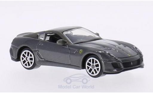Diecast model cars Ferrari 599 GTO metallic grey 1/64 Burago
