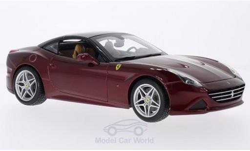 Diecast model cars Ferrari California Cabriolet T metallic red 1/18 Burago