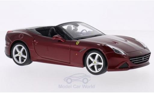 Diecast model cars Ferrari California Cabriolet T metallic red hood ge&Atilde;&para;ffnet 1/24 Burago