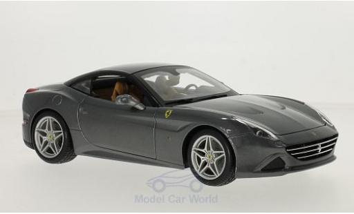 Diecast model cars Ferrari California Cabriolet T metallic grey/black 1/18 Burago