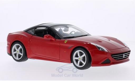 Diecast model cars Ferrari California Cabriolet T red/black 2014 hood closed 1/18 Burago