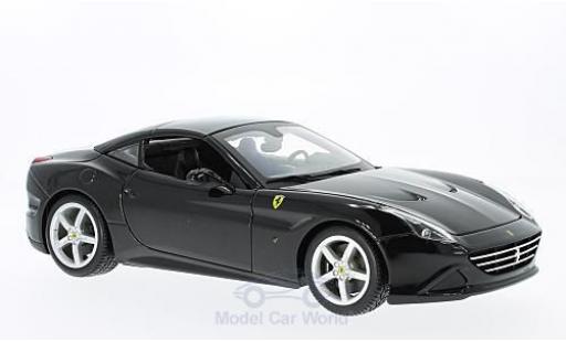 Diecast model cars Ferrari California Cabriolet T black 2014 closed without Vitrine 1/18 Burago