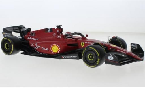 Diecast model cars Ferrari F1 F1-75 Bburago -75 No.16 Scuderia formula 1 2022 1/18 Burago