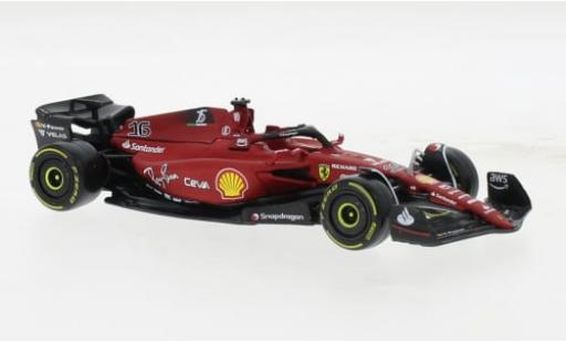 Diecast model cars Ferrari F1 F1-75 Bburago -75 No.16 Scuderia formula 1 2022 1/43 Burago