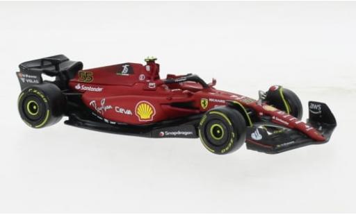 Diecast model cars Ferrari F1 F1-75 Bburago -75 No.55 Scuderia formula 1 2022 1/43 Burago