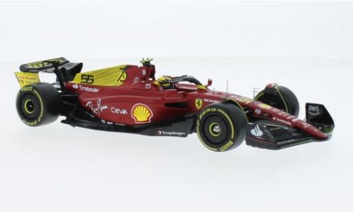 Diecast model cars Ferrari F1 F1-75 Bburago -75 No.55 Scuderia formula 1 GP Monza 2022 1/24 Burago
