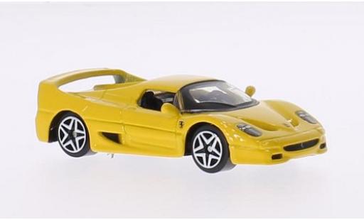 Diecast model cars Ferrari F50 Coupe yellow 1/64 Burago