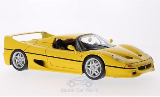 Diecast model cars Ferrari F50 Coupe yellow without Vitrine 1/18 Burago