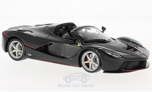 Diecast model cars Ferrari LaFerrari Aperta La metallic black 1/24 Burago