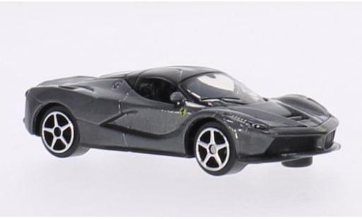 Diecast model cars Ferrari LaFerrari Coupe La metallic grey 1/64 Burago