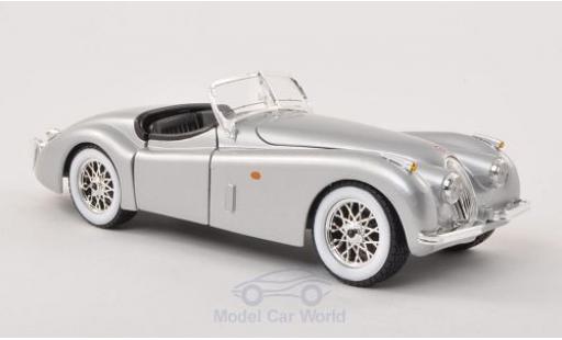 Diecast model cars Jaguar XK 120 Roadster grey 1948 without Vitrine 1/24 Burago