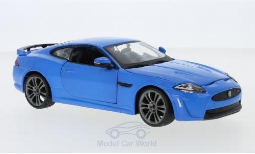 Diecast model cars Jaguar XKR-S Base -S matt-blue/white 1/24 Burago