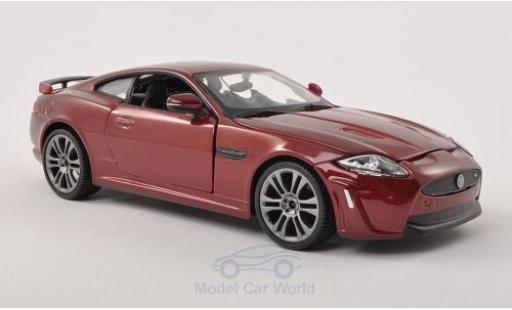 Diecast model cars Jaguar XKR-S S - metallic red 1/24 Burago
