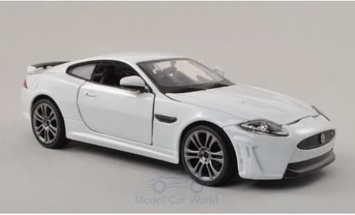 Diecast model cars Jaguar XKR-S S - white 1/24 Burago