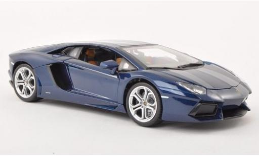 Diecast model cars Lamborghini Aventador LP 700-4 LP700-4 metallic blue 2011 1/18 Burago