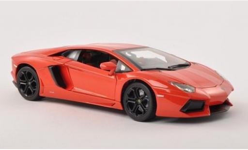 Diecast model cars Lamborghini Aventador LP 700-4 Bburago LP700-4 metallise orange 2011 1/18 Burago